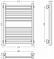 Полотенцесушитель водяной Сунержа Модус PRO 60х45 см 051-0450-6040 Состаренная латунь - изображение 3