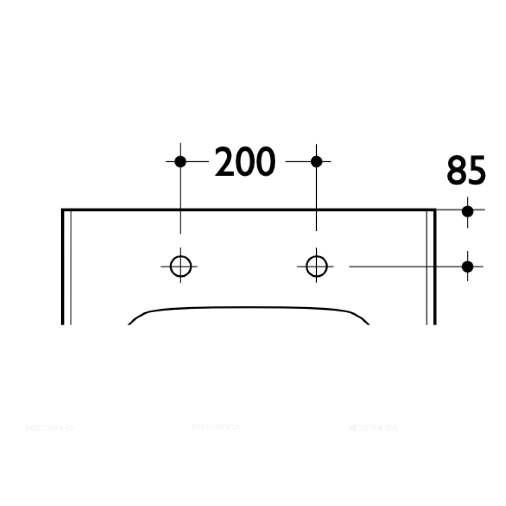 Раковина 60 см Ideal Standard CONTOUR S216801 - изображение 4