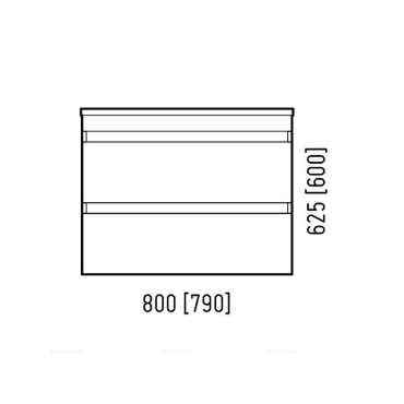 Тумба для комплекта Corozo Алабама 80 см SD-00000569 белый - 5 изображение