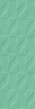 Керамическая плитка Marazzi Italy Плитка Outfit Turquoise Struttura Tetris 3D 25x76 