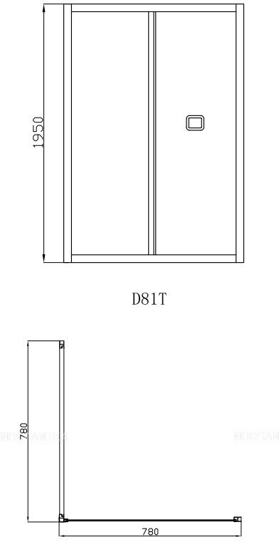 Душевая дверь в нишу Ceruttispa BELLA D81T BELLA D81T - изображение 5