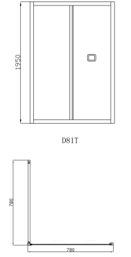 Душевая дверь в нишу Ceruttispa BELLA D81T BELLA D81T - 5 изображение