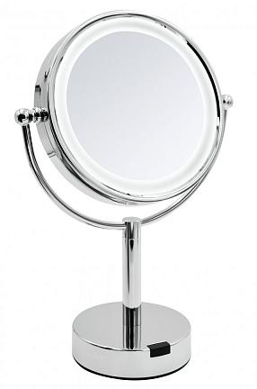 Зеркало косметическое настольное Ridder Aurora 1х/5х-увеличение, хром