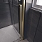Душевой уголок Veconi Premium Trento PTC-SP-30G, 150х90x200, брашированное золото, стекло прозрачное - изображение 3