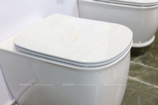 Унитаз приставной безободковый BelBagno Prado BB10150CB белый - 3 изображение