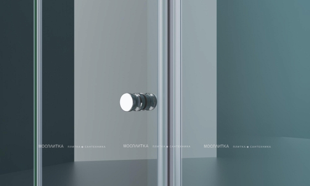 Душевая дверь BelBagno Albano 180х195 см ALBANO-BS-13-90+90-C-Cr профиль хром, стекло прозрачное - 2 изображение