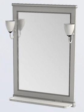 Зеркало Aquanet Валенса 70 белое - 2 изображение