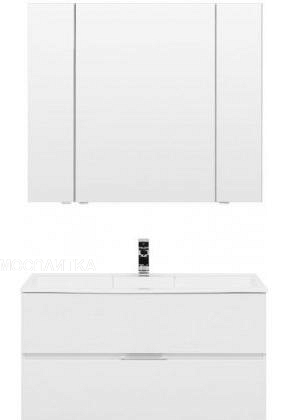 Комплект мебели для ванной Aquanet Алвита 100 белый - изображение 2