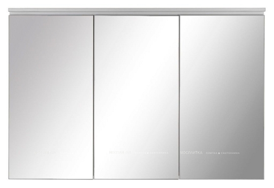 Зеркальный шкаф De Aqua Алюминиум 120 серебро - 2 изображение