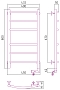 Полотенцесушитель электрический Сунержа Галант 2.0 80х40 см 051-5201-8040 состаренная латунь - 4 изображение