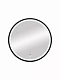Зеркало Bond Circle 60 см M60ZE-6060 черное с подсветкой