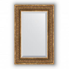 Зеркало в багетной раме Evoform Exclusive BY 3422 59 x 89 см, вензель бронзовый