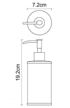 Дозатор для жидкого мыла WasserKraft Rossel 5799 - 2 изображение
