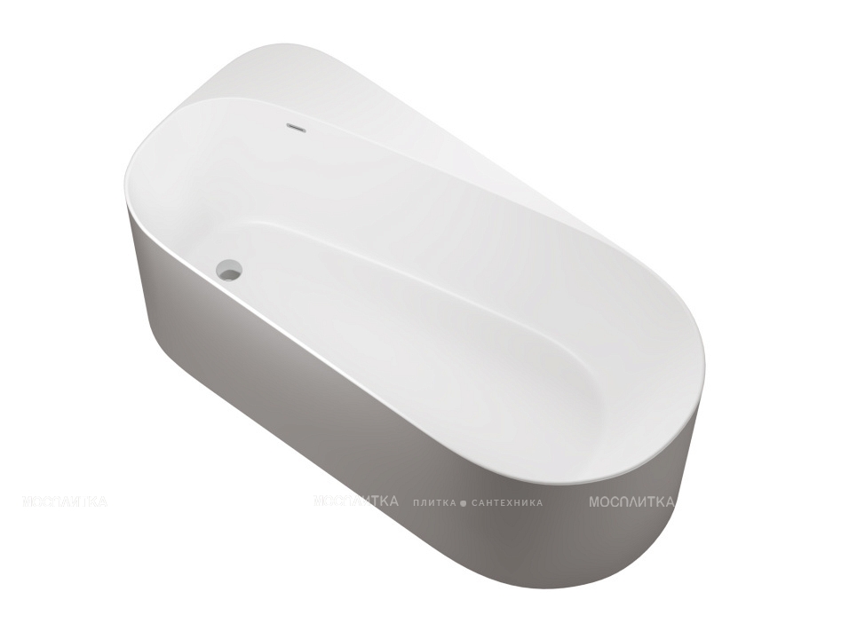 Акриловая ванна Allen Brau Priority 170x80 2.31001.20/PGM белый глянец/платиново-серый - изображение 2