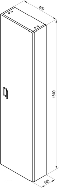 Шкаф-пенал 40 см Ravak SB Comfort 400 X000001382, белый - 6 изображение