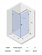 Душевой уголок Riho Scandic Mistral M201 GX020260 100x80 см правый стекло прозрачное - 4 изображение