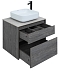 Комплект мебели для ванной Aquanet Nova Lite 60 см 242577, 2 ящика, венге, черный - изображение 12