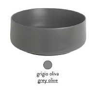 Раковина ArtCeram Cognac Countertop COL004 15; 00 накладная - grigio olive (серая оливка) 35х35х16 см
