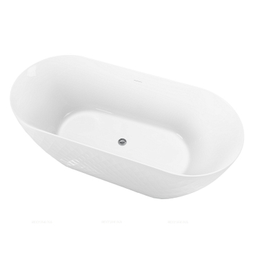 Акриловая ванна 170х78 см Black&White Swan SB320 глянцевая белая - 3 изображение