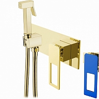 Гигиенический душ Boheme Q 147-GUW со смесителем, gold blue