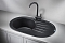 Кухонная мойка Granula Standart 7601, Чёрный - изображение 2