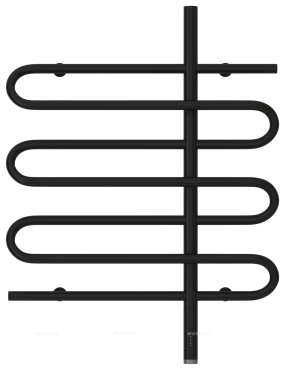 Полотенцесушитель электрический Сунержа Эпатаж 2.0 80х60 см 31-0551-8060 матовый черный - 2 изображение