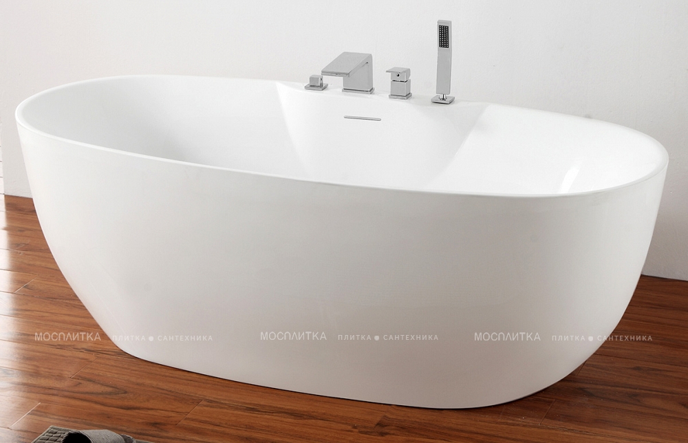 Акриловая ванна Abber 170х80 см AB9323, белая - изображение 2