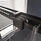Душевая дверь Veconi Premium Trento PTD-30B, 150х200, черный матовый, стекло прозрачное - 6 изображение