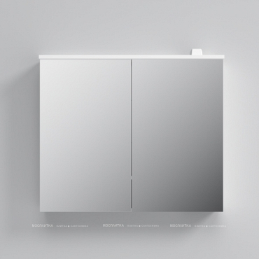 Зеркальный шкаф с LED-подсветкой Am.Pm Spirit 2.0 M70AMCX0801WG, 80 см - 3 изображение