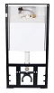 Комплект подвесной безободковый унитаз Idrico Element 6.0 1006-6.0-ElW с крышкой-сиденьем микролифт + инсталляция Bocchi 8010-1000 - 5 изображение