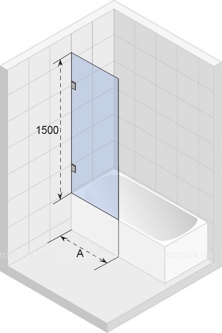 Шторка на ванну Riho Scandic S409-60, GC49300 - изображение 2