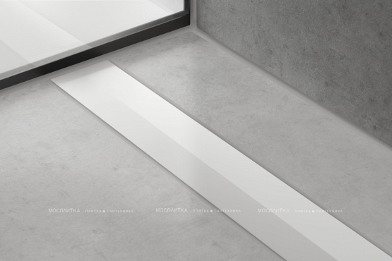 Декоративная решётка Hansgrohe RainDrain Flex 56047700 120 см, матовый белый - 2 изображение