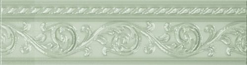 Керамическая плитка Carmen Бордюр Moldura Yara Verde Pastel 4х15