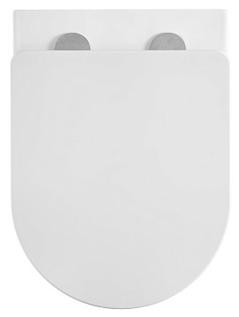 Унитаз подвесной безободковый Azario Teramo AZ-0053-UQ с крышкой-сиденьем микролифт, белый