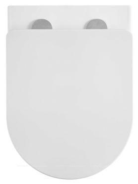Унитаз подвесной безободковый Azario Teramo AZ-0053-UQ с крышкой-сиденьем микролифт, белый - 3 изображение