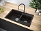 Мойка кухонная Paulmark Tandem PM238250-BLM чёрный металлик - 3 изображение
