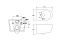 Комплект подвесной безободковый унитаз Cezares Molveno CZR-2468-TH-R + инсталляция Geberit Delta 458.149.21.1 с кнопкой, хром глянцевый - изображение 3