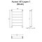 Полотенцесушитель водяной Тругор 45,4х80,6 Аспект1/нп8040, хром - 2 изображение