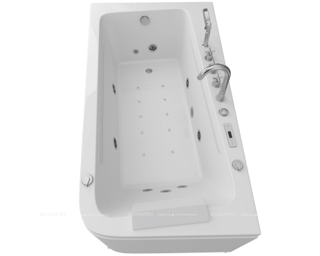 Акриловая ванна Grossman GR-17095L с гидромассажем, 95x170 см, белая, левая - 3 изображение
