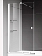 Душевая шторка на ванну AQUAme 120х140 см AQM6601-2 профиль хром, стекло прозрачное - 2 изображение