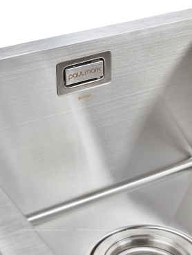 Мойка кухонная Paulmark Osser PM527844-BS брашированная сталь - 4 изображение
