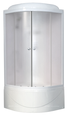 Душевая кабина Royal Bath 100BK6-WC белое/матовое - 3 изображение