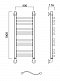 Полотенцесушитель водяной Aquanerzh лесенка волна-групповая 100x40 - изображение 2