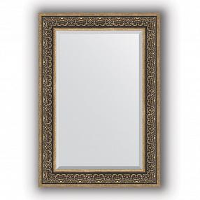 Зеркало в багетной раме Evoform Exclusive BY 3449 69 x 99 см, вензель серебряный
