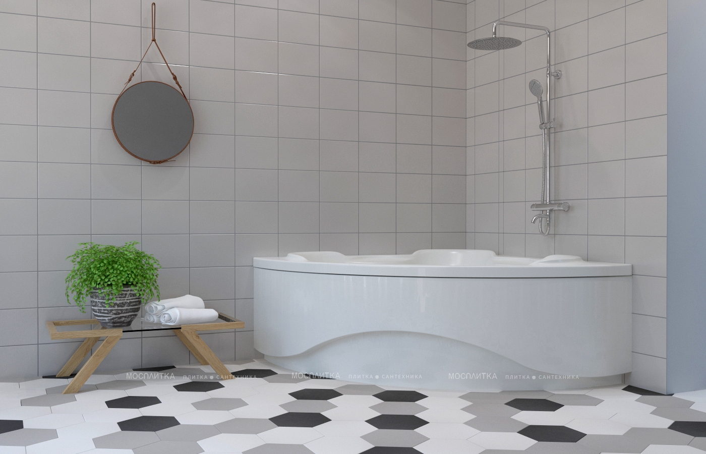 Акриловая ванна Lavinia Boho Elegant, 140x140, S1-37050140 - изображение 5