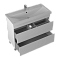 Тумба под раковину Briz Элен классик 100 см, белый глянец - 2 изображение