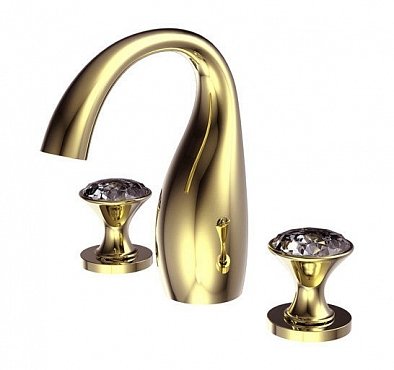 Смеситель Bravat Swan для ванны F24287G-ENG золото