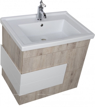 Комплект мебели для ванной Aquanet Мадейра 70 дуб кантри - 7 изображение