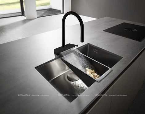 Смеситель Hansgrohe Aquno Select M81 для кухонной мойки 73837670 черный - 2 изображение