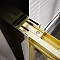 Душевая дверь Veconi Premium Trento PTD-30G, 130х200, золото, стекло прозрачное - 5 изображение